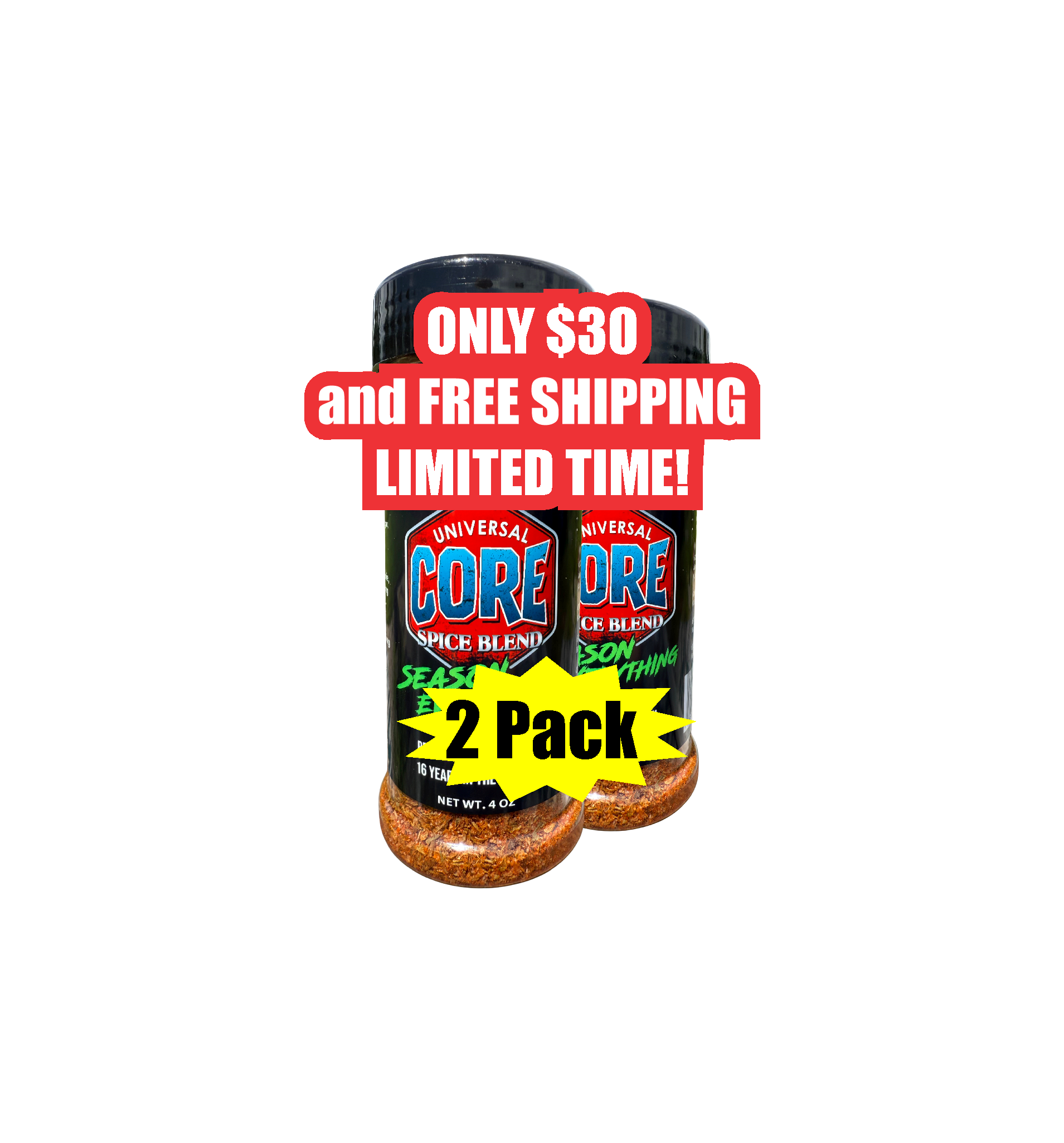 LAUNCH SPECIAL Week 2 - 2 PACK! - CORE Spices – The Ultimate All-Purpose Seasoning